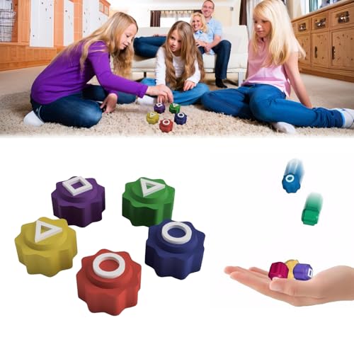 Gonggi Korean Game, Gonggi Traditionelles Koreanisches Spielspiel Gonggi Spiel Bunt Steinchen Für Kinder Und Erwachsene, Ideal Für Unterhaltsame Stunden Und Koordinationstraining (5 pcs) von Generisch