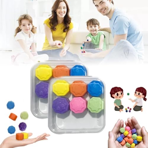 Gonggi Koreanisches Spiel, Traditionelles Gonggi Spiel Gonggi Jack Stein Kieselsteine ​​Set, Gonggi Stones Familienaktivität klassischer Hand-Auge Koordinationsspaß, pädagogisches Spielzeug (2 Sets) von Generisch