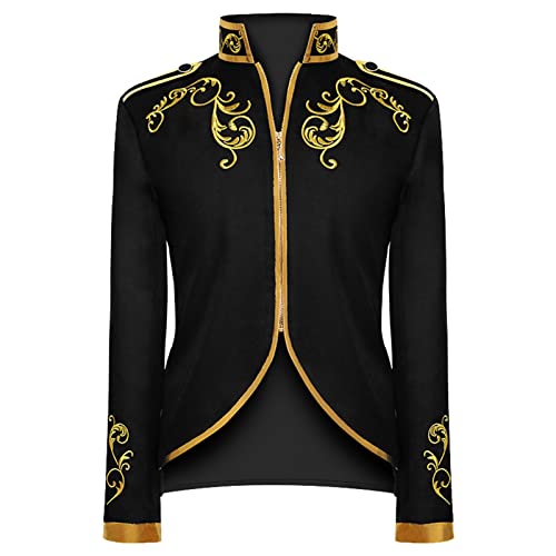 Gothic Kleidung Herren Smoking Kostüm Piraten Kostüm Viktorianisch Kostüm Für Männer Retro Renaissance Kostüm Steampunk Trenchcoat Smoking Uniform Karneval Party Halloween Kostüm Steampunk Herren von Generisch