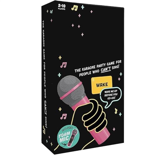 grab the mic1 Game, Family Karaoke Game | Exciting Hilarious Karaoke Game Family Music Game | Fun Card Game Multiple Players Board Game With Lyric Cards For Kids & Adults von Generisch