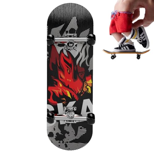 Griffbrett-Skateboard - Fingerscooter-Spielzeug mit 5-lagigem Ahornholz-Deck - Finger Skate Board für Fingerboard-Spiele, Kreativität, Skateboard-Stunts, Dekoration für den Schreibtisch von Generisch