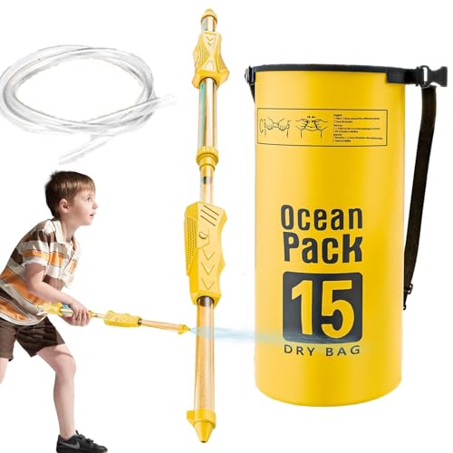 Großer Rucksack -Wasser -Squirter, Wasserbauer für Kinder | Rucksack mit großer Kapazität Wasserspielzeug - Multi-Player Interactive Bad Spielen heißes Days Poolspiel für Seaside, Beach von Generisch