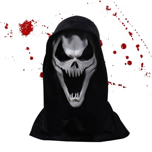 Gruselige Maske,Skelett Latexmaske Gruselig | Schädel Kostüm Requisiten Für Maskenbälle Feste Bühnenauftritte Familientreffen Und Cosplay Partys Gruselige Maske,Skelett Latexmaske Gruselig | Schädel Kostüm Requisiten Für Maskenbälle Feste Bühnenauftritte Familientreffen Und Cosplay Partys von Generisch