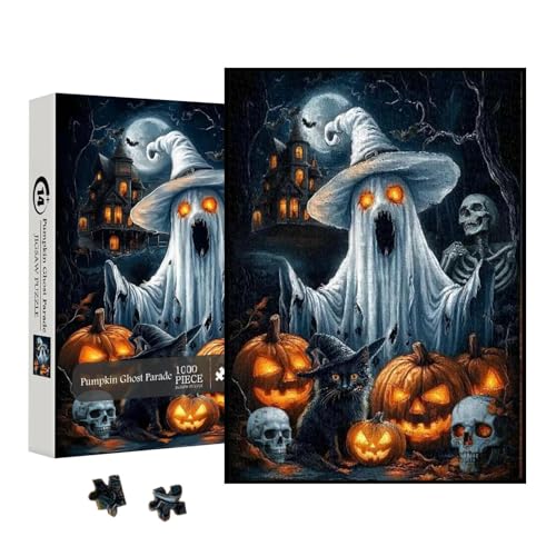 Gruselige Puzzles,Wanddekoration Puzzles | Geister-Motiv Spielzeug Sammlerstück Bodenpuzzle Für Familie Kinder Männer Gruselige Puzzles,Wanddekoration Puzzles | Geister-Motiv Spielzeug Sammlerstück Bodenpuzzle Für Familie Kinder Männer von Generisch