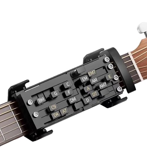 Guitar Aid Tool – Akkordtrainer Gitarre, Gitarrenassistent | Breites Anwendungsspektrum, Praktische Gitarrenhilfe, Starkes Material, Gitarrenakkord-Helfer, Gitarren-Akkord-Assistent, Gitarren-Akkord-A von Generisch