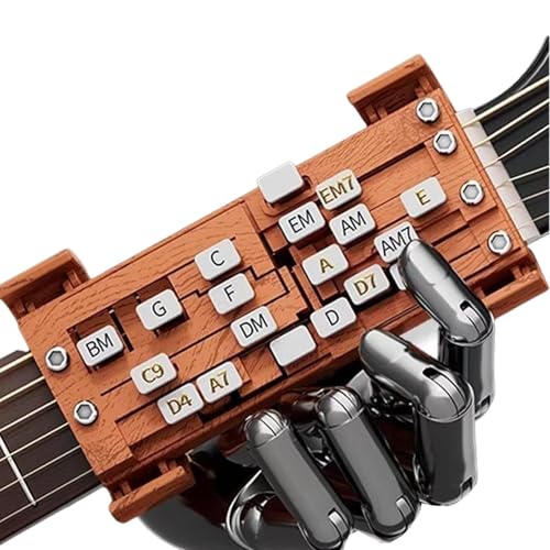 Guitar Chord Presser | Learning Tool for Beginners | Practical Guitar Aid and Chord Trainer for Teaching, Perfect for New Guitarists, Portable Guitar Trainer, Guitar Practice Aid von Generisch