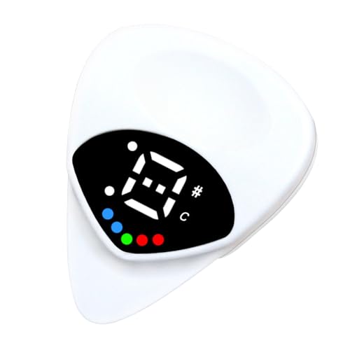 Guitar Pick Tuner-2-in-1-Präzisions-Tuning-Pickel mit LED-Farbdisplay | Clipless Digital Tuner für Guitar Bass Ukulele Banjo | Leichtes Lernzubehör für akustische elektrische Instrumente Guitar Pick Tuner-2-in-1-Präzisions-Tuning-Pickel mit LED-Farbdisplay | Clipless Digital Tuner für Guitar Bass Ukulele Banjo | Leichtes Lernzubehör für akustische elektrische Instrumente von Generisch