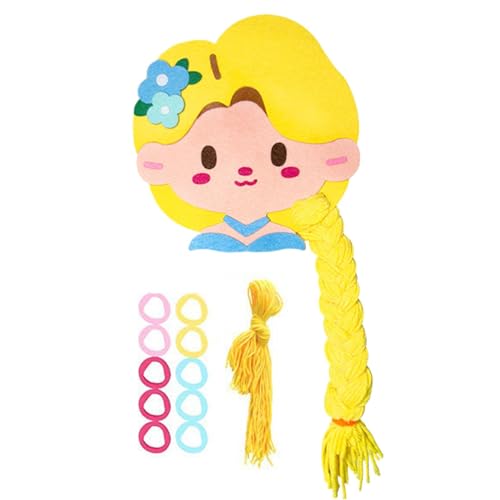 Hairstyle Craft Kit, Portable Teaching Materials, Kids Princess Craft, Girls Braiding Toys, Travel Activity Kit, Hair Salon Toys, Kids Hair Toys, Braiding Hairstyle Kit, Princess Craft Kit, Hair Salon von Generisch