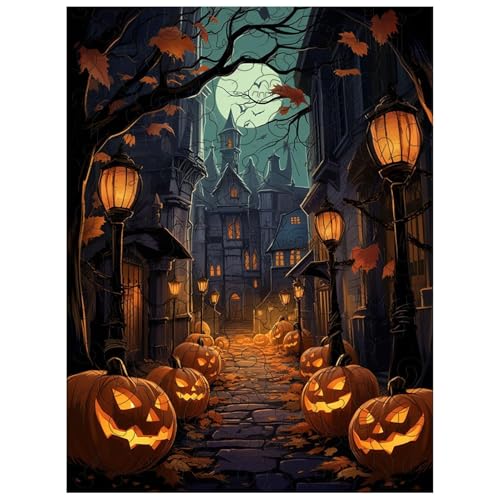 Halloween-Albtraum-Puzzle,Halloween-Puzzles - Anspruchsvolles Puzzle für Spieleabende | Weihnachtspuzzles, Hexenpuzzles, Horror 3D Gruselpuzzle aus Holz, Halloween-Dekoration für Kinder und Erwachsene von Generisch