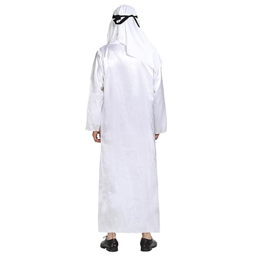 Halloween Arabische Prinzkostüm - Männer Halloween Arabische Prinzkostüm Set | Klassische Geeignete Leichte, Komfortable Fit-Kleidungs-Outfit Mit Kopfverpackung Für Erwachsene Teenager Studente Halloween Arabische Prinzkostüm - Männer Halloween Arabische Prinzkostüm Set | Klassische Geeignete Leichte, Komfortable Fit-Kleidungs-Outfit Mit Kopfverpackung Für Erwachsene Teenager Studente von Generisch