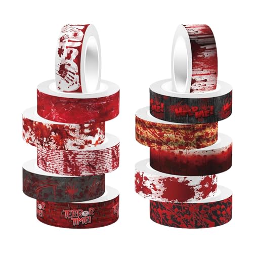 Halloween-Aufkleber, transparente blutige, Horrorakzent in voller Länge Roll selbst kleber Spaß Dekoration, 6,4 Fuß Sammelalbum für Cups Computer Walls Paper Crafts Packaging Doors Tische Brille L Halloween-Aufkleber, transparente blutige, Horrorakzent in voller Länge Roll selbst kleber Spaß Dekoration, 6,4 Fuß Sammelalbum für Cups Computer Walls Paper Crafts Packaging Doors Tische Brille L von Generisch