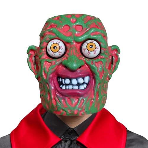 Halloween-Gesichtsbedeckungen,Totenkopf-Gesichtsbedeckung,Gruselige, explosive Augen-Gesichtsbedeckung, gruselige Kopfbedeckung - Halloween-Kostümzubehör, Augapfel-Maskerade-Verkleidung für Damen und von Generisch