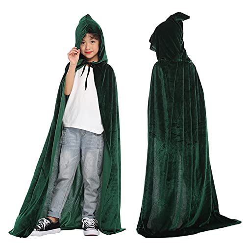 Halloween Kinder Cosplay Halloween Baby Kostüm Mentel Cape Party Mantel Mantel Mantel & Jacke Schneeanzug Baby Baby Mädchen Halloween Outfits Kleinkind College Damen (Green, 8-11 Years) von Generisch