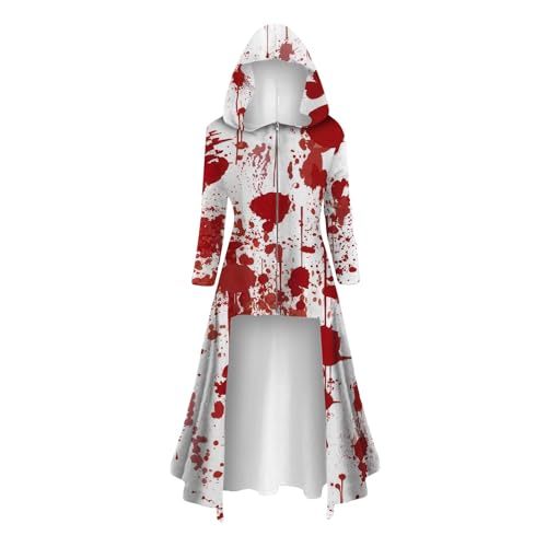 Halloween Kostüm Mit Hohem Schlitz Große Größen Korsett Kleid Damen Halloween Mond Gothic Halloween Kostüm Swing Dress Damen Kleider Party Paillettenkleid Damen Cosplay Kostüm Wassermelonenrot M von Generisch