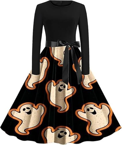 Halloween-Kostüme für Erwachsene, Damenkleider für Damen, Übergröße, Rock, Gothic-Kleid, Mittelalter-Kostüm, Abendparty, Abschlussball, Cocktail, Swing, Rags, Vintage, elegante Aline-Kostüme (D-Grau Halloween-Kostüme für Erwachsene, Damenkleider für Damen, Übergröße, Rock, Gothic-Kleid, Mittelalter-Kostüm, Abendparty, Abschlussball, Cocktail, Swing, Rags, Vintage, elegante Aline-Kostüme (D-Grau von Generisch