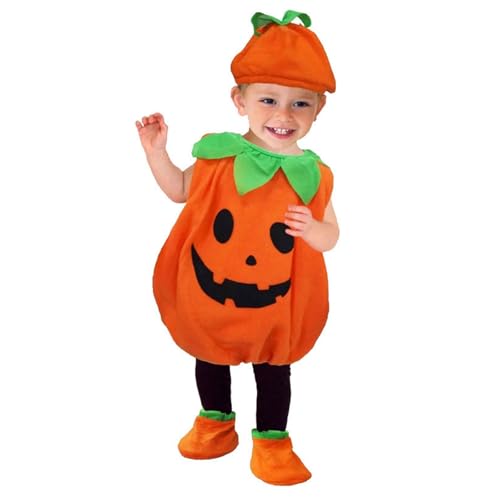 Halloween Kürbis Kostüm Kinder Baby Overall Mit Angearbeiteten Füßen Langarm Baumwolle Jumpsuit Für Jungen Mädchen Unisex Halloween Kürbis Kostüm Kinder Baby Overall Mit Angearbeiteten Füßen Langarm Baumwolle Jumpsuit Für Jungen Mädchen Unisex von Generisch