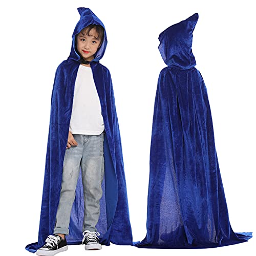 Halloween Mentel Cosplay Party Mantel Baby Kinder Kostüm Mantel & Jacke Stille Meiner Worte (Blue, 11-14 Years) von Generisch