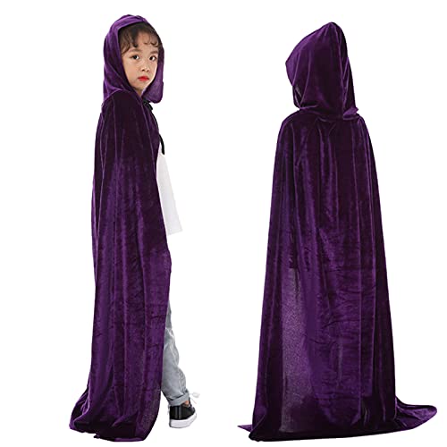Halloween Mentel Cosplay Party Mantel Baby Kinder Kostüm Mantel & Jacke Stille Meiner Worte (Purple, 11-14 Years) von Generisch