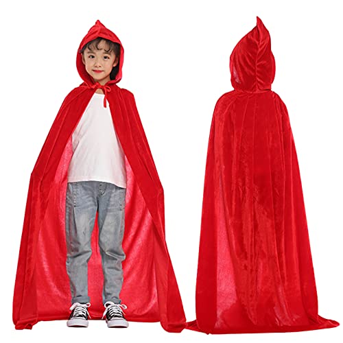 Halloween Mentel Cosplay Party Mantel Baby Kinder Kostüm Mantel & Jacke Stille Meiner Worte (Red, 8-11 Years) von Generisch