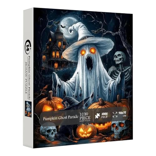 Halloween Puzzle | Puzzles Für Erwachsene - Geister-Motiv Spielzeug Sammlerstück Bodenpuzzle Für Familie Kinder Männer Halloween Puzzle | Puzzles Für Erwachsene - Geister-Motiv Spielzeug Sammlerstück Bodenpuzzle Für Familie Kinder Männer von Generisch