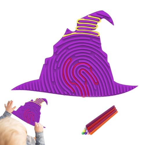 Halloween Silikon Sensorisches Dekompressionsbrett Sensorik Spielzeug Activity Board Doppelseitiges Aktivitätsbrett Sensorik Spielzeug, Silikon Fidget Toys Zur Stressabbau, ADHD Und Autismus von Generisch