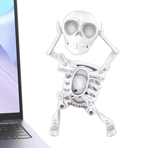 Halloween Tanzendes Skelett - Aufziehbare Schaukelnde 3D Gedruckte Skelett Figur Für Kinder - Halloween Spieluhr Dekoration Für Jugendliche Kinder Erwachsene Desktop Deko Halloween Tanzendes Skelett - Aufziehbare Schaukelnde 3D Gedruckte Skelett Figur Für Kinder - Halloween Spieluhr Dekoration Für Jugendliche Kinder Erwachsene Desktop Deko von Generisch