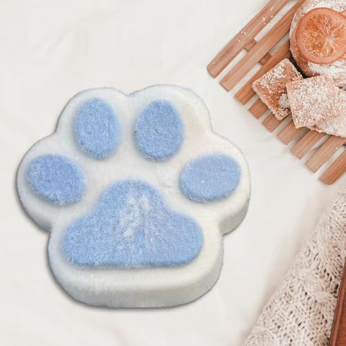 Handgemachtes Taba Squishy Big Cat Paw Squeeze Toys aus Silikon zum Stressabbau, 5 Zoll XL Größe, riesiges Cat Paw Squishy Zappelspielzeug zur Entspannung bei Angstzuständen (Blau) von Generisch