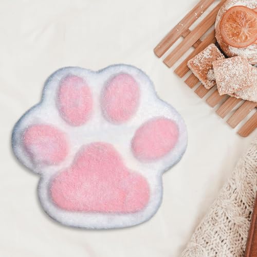 Handgemachtes Taba Squishy Big Cat Paw Squeeze Toys aus Silikon zum Stressabbau, 5 Zoll XL Größe, riesiges Cat Paw Squishy Zappelspielzeug zur Entspannung bei Angstzuständen (Rosa) von Generisch