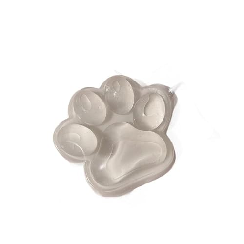 Handgemachtes Taba Squishy Big Cat Paw Squeeze Toys aus Silikon zum Stressabbau, 5 Zoll XL Größe, riesiges Cat Paw Squishy Zappelspielzeug zur Entspannung bei Angstzuständen (Transparente) von Generisch