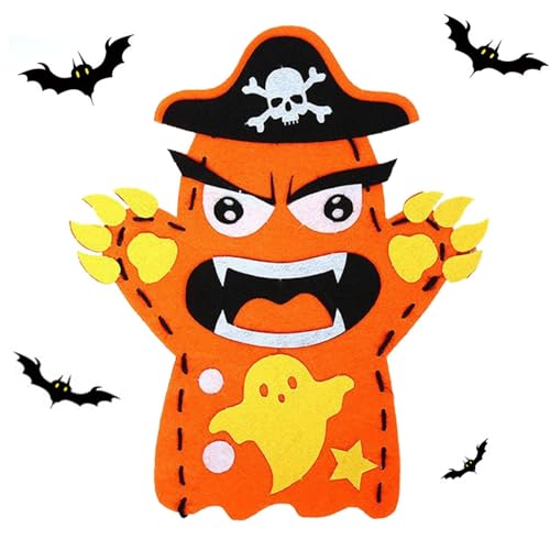 Handpuppen-Bastelspielzeug,Halloween-Handpuppen-Bastelset | Handgeschichtenpuppe, kreatives Lernspielzeug - Handgeschichtenpuppe Halloween-Puppe Requisiten Kinder-Geschichtenerzählpuppe von Generisch