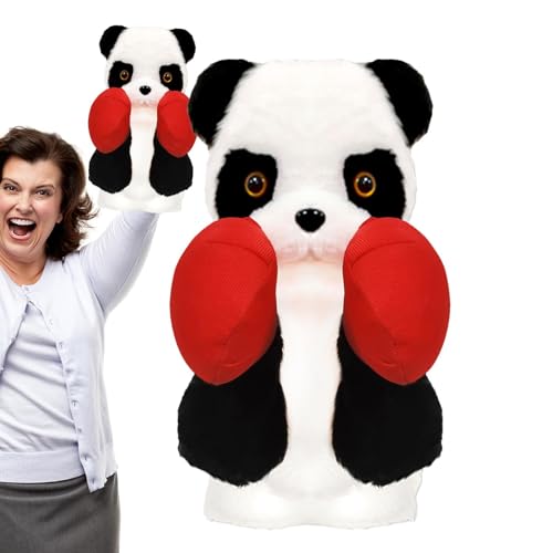 Handpuppen für Kinder,Süße Handpuppe, Interaktive Panda-Boxhandpuppen, Buntes Stofftier für Kinder, tragbares Tierspielzeug für Zuhause, Kindergarten, Kindergarten von Generisch