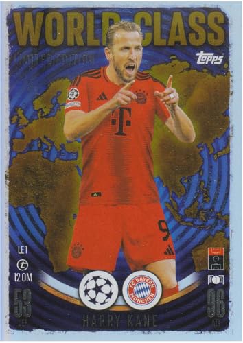 Harry Kane Stürmer Bayern t 12.0M Topps Limited Edition Fußball Sammelkarte LE 1 von Generisch