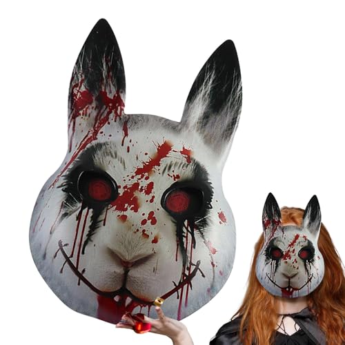 Hase Maske,Halloween Grusel Maske | Kostüm Verkleidung Requisiten für Theater Bühne Show Performance Party Maskerade Cosplay Fest Feier Familienfest Hase Maske,Halloween Grusel Maske | Kostüm Verkleidung Requisiten für Theater Bühne Show Performance Party Maskerade Cosplay Fest Feier Familienfest von Generisch