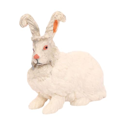 Hasenspielzeug für Kinder, Bunny Cake Toppers, Realistische niedliche Osterhasen -Figuren, Home Desk Dekorationen, Bildungsspielzeug für Kinderbücher, Schreibtische und Zimmer für Kinderbücher, Schrei von Generisch