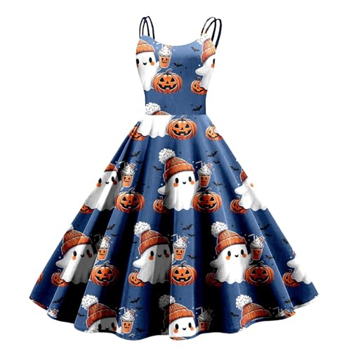 Hexenkleid Damen Halloween Spinne Ärmellos Midi Lange A-Linie Karneval Kostüm Blutiges Gothic Kleid Gruseliges Mittelalterliches Urlaub Party Cosplay Cocktail Abschlussball, Light Rosa, XL Hexenkleid Damen Halloween Spinne Ärmellos Midi Lange A-Linie Karneval Kostüm Blutiges Gothic Kleid Gruseliges Mittelalterliches Urlaub Party Cosplay Cocktail Abschlussball, Light Rosa, XL von Generisch