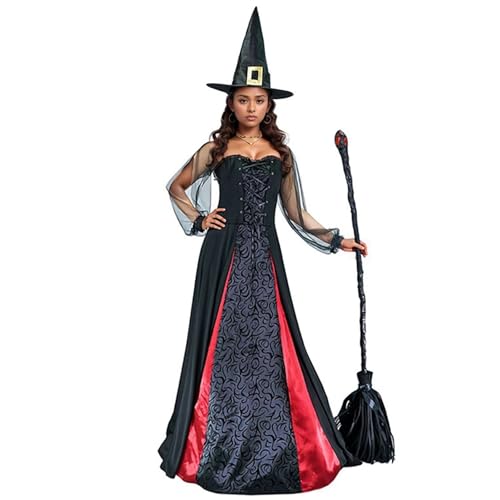Hexenkostüm Halloween Kostüm Gothic Kleidung Steampunk Maxikleid hexe kostüm witchy clothes elfen kostüm elfenkostüm Schwarz L Hexenkostüm Halloween Kostüm Gothic Kleidung Steampunk Maxikleid hexe kostüm witchy clothes elfen kostüm elfenkostüm Schwarz L von Generisch