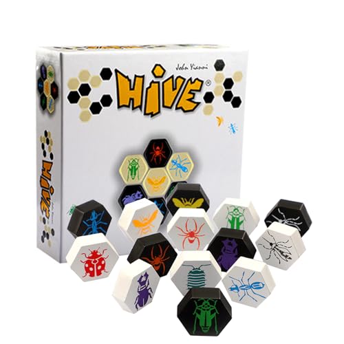 Hive-Brettspiel, Hive Mind-Brettspiel, Wooden Hive Strategiespiele Schach, 2-Personen-Kämpfe Für Familientreffen, Denkspielzeug Für Partyfreunde von Generisch