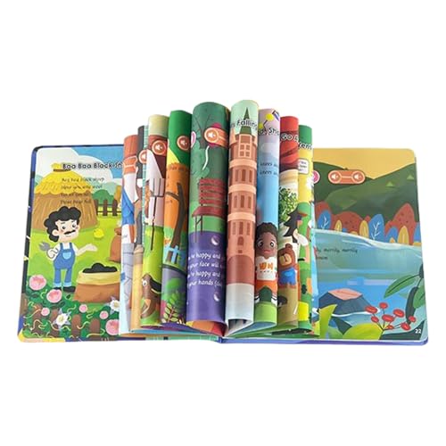 Hörbücher für Kinder, Lesebücher in Englisch über Tiere mit 15 Liedern | Früherziehendes Spielzeug für Kinder und Mädchen, sensorische Stimulation, Sprachentwicklung, Kindergarten Hörbücher für Kinder, Lesebücher in Englisch über Tiere mit 15 Liedern | Früherziehendes Spielzeug für Kinder und Mädchen, sensorische Stimulation, Sprachentwicklung, Kindergarten von Generisch