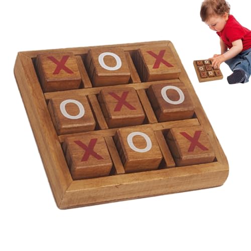 Holz-Brettspiel, Familienspiel für - Lerntafel für Strategies aus Holz für Kinder,Familien-Strategiespiel für Kinder, Familie und Freunde von Generisch