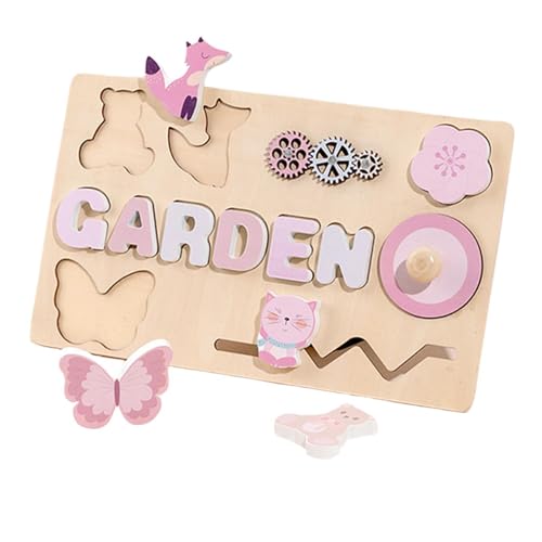 Holz-Klammer-Puzzles, Form-passendes Brett,Buntes Holzpuzzlespielzeug - Lernpädagogisches Steckpuzzle zum Gehirnaufbau, Formpuzzle für Kinder, Kleinkinder, Mädchen und von Generisch