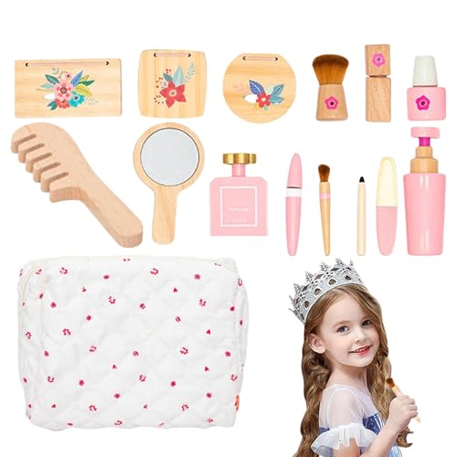 -Make-up-Spielzeug-Set, niedliches Make-up-Set - Anzieh-Spielzeug-Make-up-Spielzeug-Set - Pretend Makeup Kit Friseursalon Spielzeug Interaktive Früherziehung für Mädchen und von Generisch