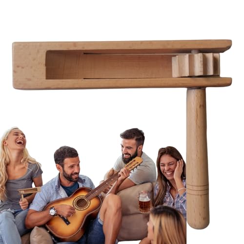 Holz-Rassel | Holz-Ratsche Geräuschmacher | Ratschen-Spinner-Spielzeug | ideal mit einfachem Griff, klassischer Geräuschmacher für Partys, Feiern, Festivals und Kinderspaß Holz-Rassel | Holz-Ratsche Geräuschmacher | Ratschen-Spinner-Spielzeug | ideal mit einfachem Griff, klassischer Geräuschmacher für Partys, Feiern, Festivals und Kinderspaß von Generisch