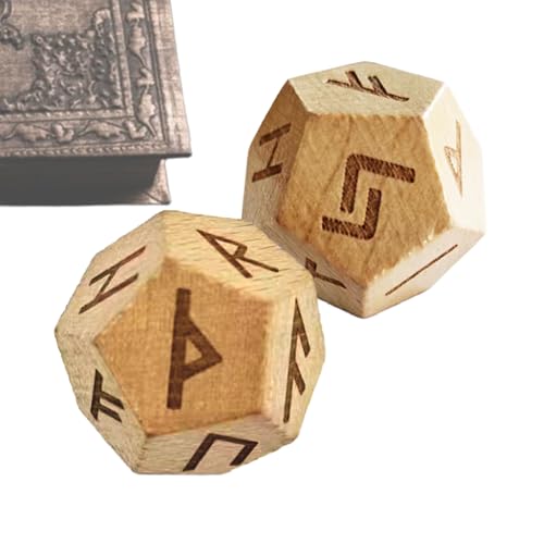 Holz Runen Set - Gravierte nordische Wahrsagereisymbole, natürliche heidnische Runensteine | Handgefertigte Orakel -Casting -, Samt -Bag -Kit für rituelle Meditation Magie Spirituelle Lesart N Holz Runen Set - Gravierte nordische Wahrsagereisymbole, natürliche heidnische Runensteine | Handgefertigte Orakel -Casting -, Samt -Bag -Kit für rituelle Meditation Magie Spirituelle Lesart N von Generisch