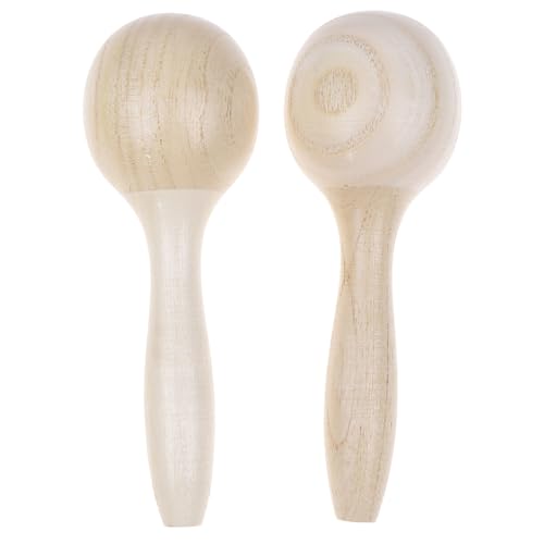 Holz-Sandhammer, lustige Handschüttler, Percussion, Tamburin-Rasseln, Sandbälle, Musiklernen, Kinder-Percussion-Instrumente, 2 Stück Holz-Sandhammer, lustige Handschüttler, Percussion, Tamburin-Rasseln, Sandbälle, Musiklernen, Kinder-Percussion-Instrumente, 2 Stück von Generisch