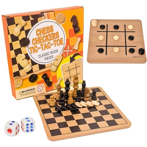 Holz Schachspiel | Klassisches Schachbrett | Beidseitiges Spielbrett Mit Figuren Für Anfänger Kinder Erwachsene Familie Reise Zuhause Holz Schachspiel | Klassisches Schachbrett | Beidseitiges Spielbrett Mit Figuren Für Anfänger Kinder Erwachsene Familie Reise Zuhause von Generisch