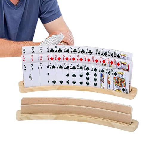 Holz Spielkartenhalter 2 Stück - Ergonomischer Kartenhalter unserem Spielkartenhalter, befreien Sie Ihre Hände von den Pokerständern und legen Sie Spielkarten mühelos ein. Erledigen Sie beim Spielen m Holz Spielkartenhalter 2 Stück - Ergonomischer Kartenhalter unserem Spielkartenhalter, befreien Sie Ihre Hände von den Pokerständern und legen Sie Spielkarten mühelos ein. Erledigen Sie beim Spielen m von Generisch
