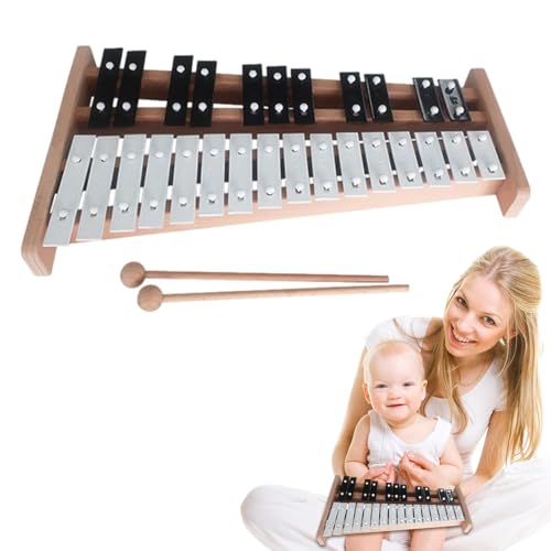 Holz - leicht und tragbar mit 27 Noten, Lernspielzeug aus Holz, tragbares Glockenspiel für Mädchen und Bam | Spielzeug, professionelles Glockenspiel Holz - leicht und tragbar mit 27 Noten, Lernspielzeug aus Holz, tragbares Glockenspiel für Mädchen und Bam | Spielzeug, professionelles Glockenspiel von Generisch