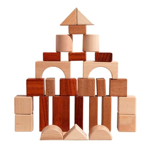 Holzbausteine - 6.69x6.69x1,3 Zoll Block Set, Bildungsstuhlspielzeug, Stapelspiel mit Aufbewahrung | Perfekte Kinder für Kinder im Alter von 5 bis 7 Jahren, Jungenmädchen, Home Gärtner Klassenzimmer Holzbausteine - 6.69x6.69x1,3 Zoll Block Set, Bildungsstuhlspielzeug, Stapelspiel mit Aufbewahrung | Perfekte Kinder für Kinder im Alter von 5 bis 7 Jahren, Jungenmädchen, Home Gärtner Klassenzimmer von Generisch