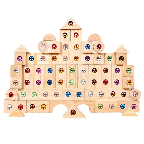 Holzbausteine Set - Klassische Lernblöcke, lustige Spielwürfel | Bright Rainbow Sorting -Aktivität, handgefertigtes Gleichgewichts -Puzzlespielzeug, sicheres haltbares Kleinkindblöcke, inspirierende Holzbausteine Set - Klassische Lernblöcke, lustige Spielwürfel | Bright Rainbow Sorting -Aktivität, handgefertigtes Gleichgewichts -Puzzlespielzeug, sicheres haltbares Kleinkindblöcke, inspirierende von Generisch