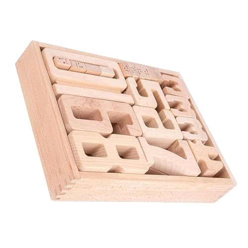 Holznummernblöcke - 1-10 Holzstapel -Bausteine, Nummer Holzblöcke Spiel | Gleichgewicht zwischen Wettbewerbs-Stapelspiel, Interaktives Spielzeug für Eltern Kinder für soziale Fähigkeiten (1-3 Jahre) von Generisch